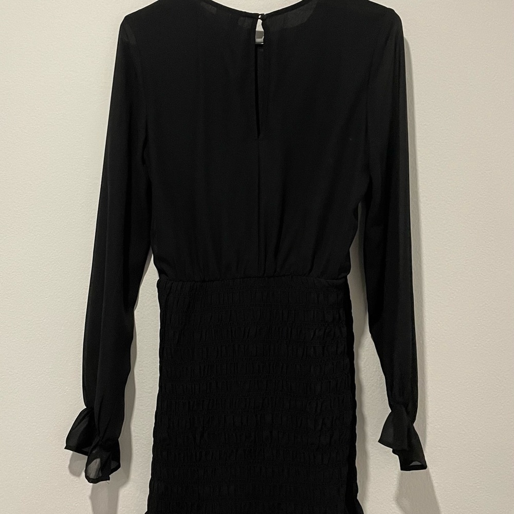 H&M Divided Black Ruched Mini Dress - Picture 4 of 5